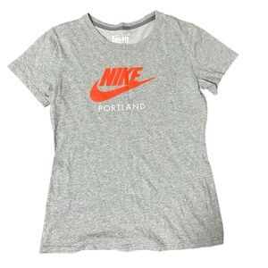 EUC Nike Women’s Short Sleeve Dri-Fit Swoosh Portland Graphic Tee in Gray